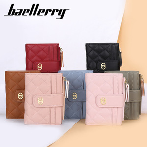 Baellerry Women's Short <b>Wallet</b> Pu Leather Multi Card Slot Zipper Fashion Buckle <b>Money</b> Clip Everyday Use - Product Image 4