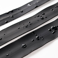 Rouleau de fermeture à glissière O & O-Custom #5 noir Pvc PU Nylon plastique longue chaîne ouverte extrémité fermée fermeture éclair cachée Invisible étanche