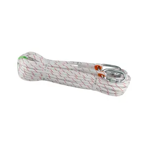 Hot Sale 10mm/10.5mm/11mm/12mm Braided Nylon Static Kernmantle Climbing Ropes Outdoor Static Ropes Climbing Rope