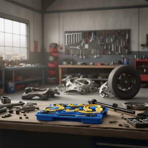 Vevor Macpherson Strut <b>Spring</b> <b>Compressor</b> Kit Coil <b>Spring</b> Fork Extractor Remover <b>Tool</b> Yellow Sleeve Carrying Case - Product Image 2