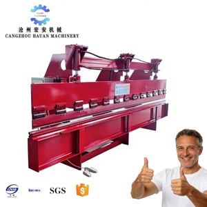 Grande machine de pliage hydraulique CNC multifonctionnelle entièrement automatique et synchronisée pour acier inoxydable lourd avec pompe moteur - Product Image 1