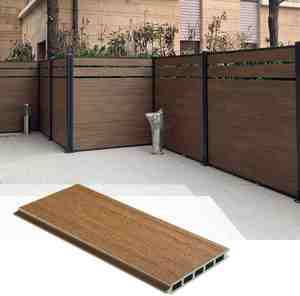 Panneaux de clôture de jardin en co-extrusion, panneaux de clôture en composite bois-plastique WPC pour l'extérieur - Product Image 1