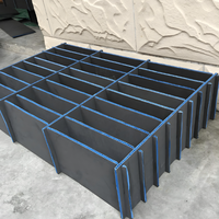 Polypropylène ondulé PP Coroplast couteau diviseurs de cartes séparation en plastique Poly grille boîte avec compartiments entretoise lame pince