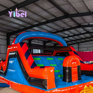 Parcours d'obstacles gonflable multifonctionnel <span class=keywords><strong>fantastique</strong></span> avec grand toboggan, aventure interactive en plein air pour le plaisir des enfants, château gonflable - Product Image 5