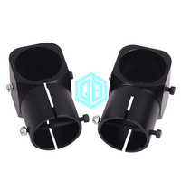 CNC layanan mesin 16-30mm penebalan aluminium Aloi Tee bersama-konektor Tripod untuk perlindungan tanaman UAV peralatan pendaratan