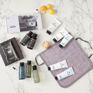 Ensemble de salle de bain d'hôtel de luxe Équipements jetables Format voyage Gel douche et shampooing inclus en plastique - Product Image 5