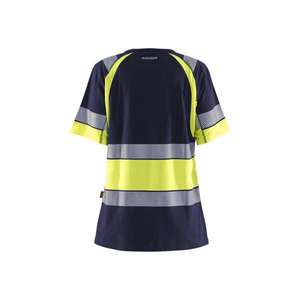 BLAKLADER-T-shirt haute visibilité pour femme 341010308833S Bleu marine/jaune-EAN 7330509856482 HI-VIS WORKWEAR - Product Image 2