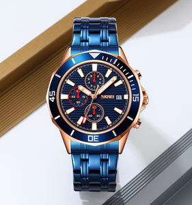 Custom Logo <b>Men's</b> Quartz <b>Watch</b> Business Style Stainless Steel Band 22mm Waterproof Alloy Case Small Three Needle Fashionable - Product Image 1