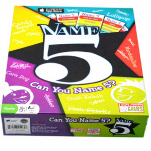 Jeu de société Name 5 Party Game de Endless Games, jeu de société en carton avec dés et cartes pour le plaisir en famille - Product Image 2