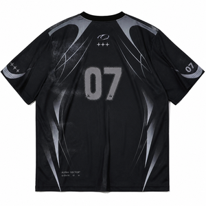 T-shirts OEM imprimés pour fans de football, 60% coton 40% polyester, pour hommes, style running, coupe ample, vierges - Product Image 2