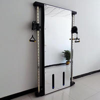 Machine d'entraînement musculaire à prix abordable, équipement de gym intelligent pour la maison, fixation murale avec câble et panneau en acrylique miroir