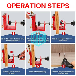 Outil <span class=keywords><strong>de</strong></span> <span class=keywords><strong>perçage</strong></span> oblique pour trous <span class=keywords><strong>de</strong></span> poche, <span class=keywords><strong>perçage</strong></span> sans éclats pour joints à queue d'aronde <span class=keywords><strong>de</strong></span> haute qualité, kits <span class=keywords><strong>de</strong></span> système <span class=keywords><strong>de</strong></span> <span class=keywords><strong>gabarit</strong></span> pour le travail du bois - Product Image 5