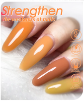 Échantillon Gratuit - Base Coat Professionnel 2-en-1 Longue Durée Couleurs Automnales - Vernis Gel UV 60 Couleurs