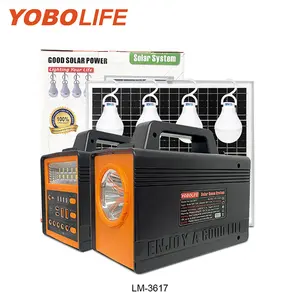 Hochwertiges Home Power Solar Kit Yonolife Typ C USB Mini Solar Beleuchtungs system VRLA Batterie Solar DC System mit Solar panel