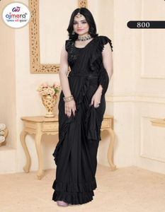 Collection de saris prêts-à-porter à la mode pour la vente en gros – Motifs tendance pour les fêtes, protection solaire, séchage rapide, tout-en-un - Product Image 2