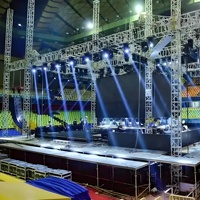 Estructura de Truss de Aluminio para Publicidad, Soporte para Iluminación LED de Escenario, Exhibición de Truss para Paredes y Portones