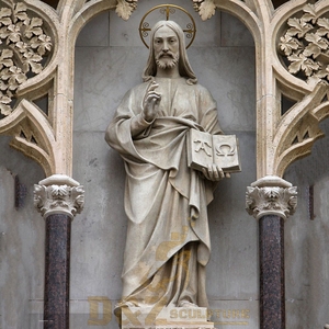 Carcasa de tamaño natural, estatua de mármol de <span class=keywords><strong>Jesucristo</strong></span> el Redentor blanco natural - Product Image 3