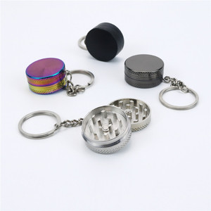 30mm Mini <b>Small</b> Herb Smoking Accessories Tobacco <b>Grinder</b> with Keychain - Product Image 3