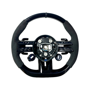 พวงมาลัยคาร์บอนไฟเบอร์และอัลคันทาร่า/หนังแบบกำหนดเองสำหรับ <span class=keywords><strong>Mercedes</strong></span>-Benz AMG <span class=keywords><strong>S</strong></span>-<span class=keywords><strong>Class</strong></span> W223/W222 C-<span class=keywords><strong>Class</strong></span> W204/W205/W206 - Product Image 4