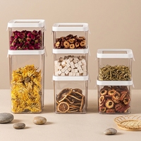 Meilleur récipient de stockage alimentaire en plastique hermétique à long terme, moderne, multi-usages, pour aliments secs, pot de rangement pour cuisine