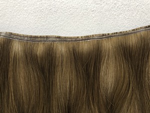 Factory Price Nasa Hair 24 Inches Brown Double <b>Braided</b> Weft Vietnamese Virgin Remy Kinky Straight Hair Weaving <b>Extensions</b> - Product Image 4