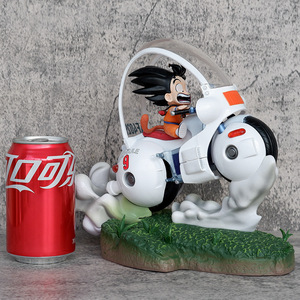 Figurine d'anime en PVC de 21 cm <span class=keywords><strong>Dragon</strong></span> Balls Super Saiyan Son Goku, scène de voiture et de moto, jouet de collection japonais DBZ Hcengtriz - Product Image 3
