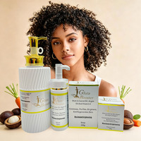 Ensemble de soins de la peau au glutathion avec logo personnalisé, crème anti-âge pour le visage, sérum éclaircissant, lotion pour le corps, ensemble complet de soins de la peau