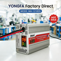 Chargeur de batterie intelligent YONGFA 12V 10A avec écran LCD numérique MA-1210DS QC2.0 AC/DC électrique
