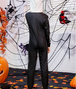Mono <span class=keywords><strong>con</strong></span> estampado de esqueleto de Halloween para dormir, mono de bambú para adultos, monos para mujer, para chico Pijama de algodón, Mono - Product Image 5