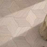 Parquet en chêne en gros, dalles géométriques multicouches en bois à joint mâle et femelle