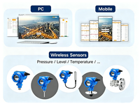 Sensores de Nivel de Líquido Inalámbricos de Alta Precisión y Largo Alcance 4G NB-IOT LoRaWAN, Medidor de Nivel por Radar