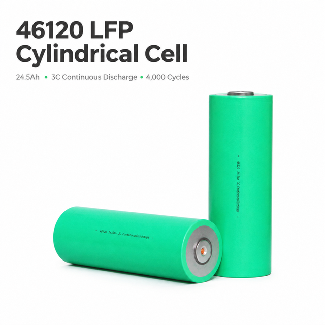 Cylinder Lithium Ion Rechargeable Batteries Replacement BYD 46120 Battery Cell Lifepo4 3.2v 25ah 24.5ah