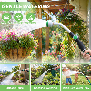 SUNSHINE One Touch Rain Wand, arroseur de jardin de 15 pouces avec valve à commande par pouce, jet doux pour les plantes - Product Image 4