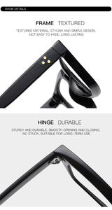 Offre Spéciale unisexe chine vente en gros logo personnalisé <span class=keywords><strong>anti</strong></span>-buée lunettes bloquant la lumière bleue lunettes montures de lunettes carrées - Product Image 4