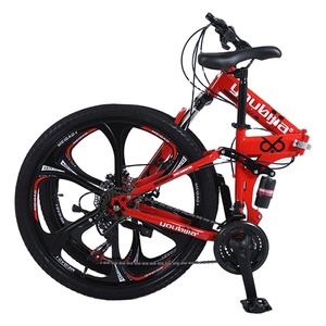 Vélo pliable pas cher en vente chaude, 24/26 pouces, avec cadre en acier personnalisé, roue pliable, vélo pour adultes, vélo en acier au carbone - Product Image 6