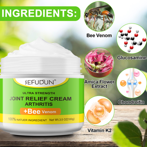 SEFUDUN Crema Naturale al Veleno d'Api per Articolazioni con Glucosamina, MSM e <span class=keywords><strong>Arnica</strong></span> per Cura Quotidiana 100g - Product Image 2