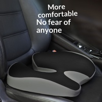 Coussin de siège en mousse à mémoire de forme pour chaise de bureau et voiture, coussin personnalisable pour les hanches et les fesses, couleur unie