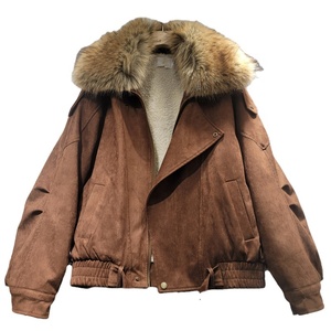 Veste en coton de style classique américain, marron Maillard, pour <span class=keywords><strong>moto</strong></span>, veste matelassée pour <span class=keywords><strong>femme</strong></span>, hiver 2026, veste matelassée en coton - Product Image 1