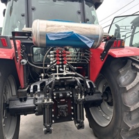 Tracteur agricole 4x4 de 180 ch avec moteur YTO, transmission par engrenages, machine agricole robuste pour le travail du sol
