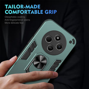 Para Redmi 14C 4G/Poco C75/A3 Pro/A4/Note 12S soporte magnético para coche TPU + PC cubierta trasera híbrida 2 en 1 soporte de anillo funda para teléfono móvil - Product Image 4