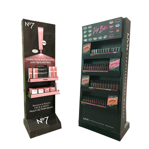 Tùy chỉnh in sản phẩm <span class=keywords><strong>Pop</strong></span> cửa hàng đứng En carton hiển thị tái chế Kệ kẹo bán lẻ Xách Tay POS tông tầng Standee giá - Product Image 2