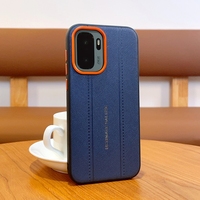 Étui de protection antichoc en cuir PU mat à motif de coutures de luxe avec protection d'objectif en métal pour OnePlus 15R / Ace 6 6T / 6 Ultra / Turbo 6 6V