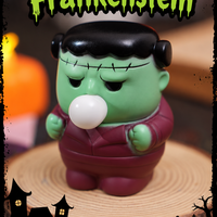 Jouet à presser souple et réutilisable en forme de monstre fantôme citrouille, style dessin animé, pour cadeaux d'Halloween