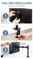 Support d'ordinateur portable en fer pur noir de marque WT, réglable, capacité de charge de 9 kg pour écrans de 17 à 32 pouces – Prix usine