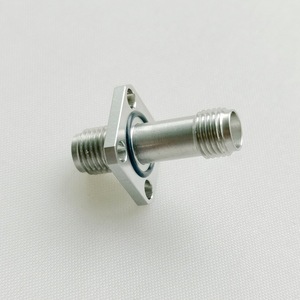 อะแดปเตอร์ RF ตัวเมีย18กรัมพร้อมหน้าแปลนสเตนเลสสตีล kfk <span class=keywords><strong>kkf</strong></span> Asmfsmff4ซีลความถี่สูง - Product Image 3