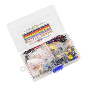 บอร์ดพัฒนาชิ้นส่วนอิเล็กทรอนิกส์ DIY ชุดความต้านทาน/LED/ตัวเก็บประจุ/จัมเปอร์การศึกษาเริ่มต้นเหมาะสําหรับ Raspberry Pi