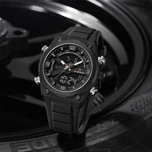 นาฬิกา NAVIFORCE 9265 แฟชั่นผู้ชาย นาฬิกาควอตซ์อิเล็กทรอนิกส์ จอแสดงผลคู่ ปฏิทิน เรืองแสง สปอร์ต ลำลอง นาฬิกาดิจิตอลสำหรับผู้ชาย - Product Image 5