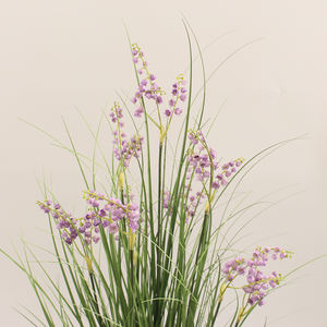 JWP419 Plantes artificielles en PVC avec fleurs Nouveau design pour la décoration de la maison Végétation artificielle en pot - Product Image 2