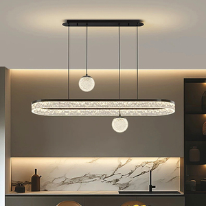 Lampadario a Sospensione Moderno in Acrilico con LED ad Altezza Regolabile per Interni <span class=keywords><strong>Soggiorno</strong></span> <span class=keywords><strong>Sala</strong></span> da <span class=keywords><strong>Pranzo</strong></span> Illuminazione Decorativa per la Casa - Product Image 6
