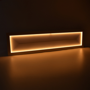 Plafonnier LED <span class=keywords><strong>COMI</strong></span> 20-40W 5CCT 1x4FT en aluminium ultra-mince à éclairage latéral, à montage en surface, dimmable avec veilleuse pour cuisine - Product Image 3